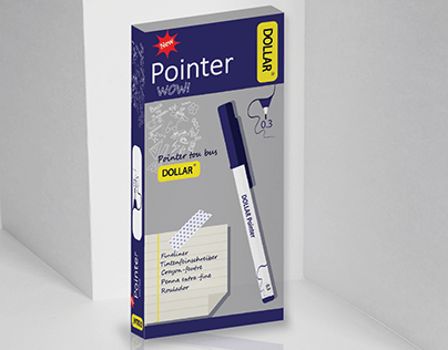 Product Packaging Design with Template- Dollar Pointer