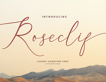 FREE | Roseclif Luxury Signature Font