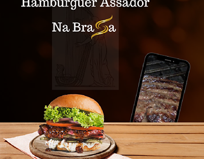 Hambúrguer Assador na brasa