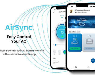AirSync | AC remote app | UI/UX projects