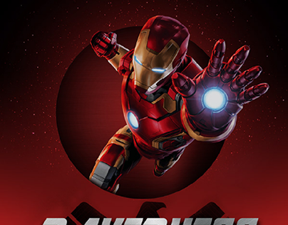 Ironman poster design by Adobe Photoshop