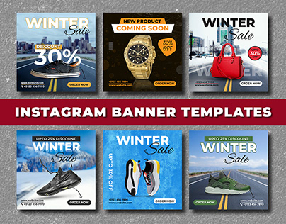 Winter Sale Social Media Post Design