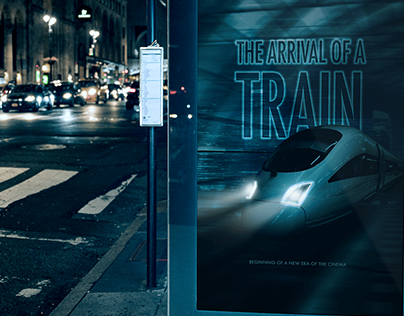 Movie poster "The arrival of a train"