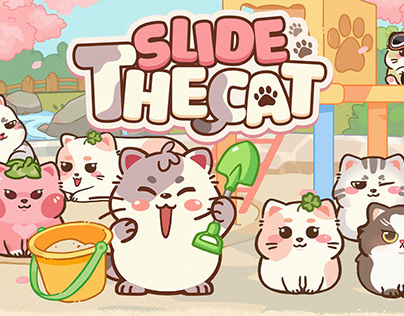 Slide the Cat - Character Concept & UI/UX Design