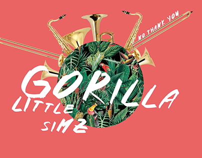 Typography on screen, "Gorilla" theme from Little Simz.