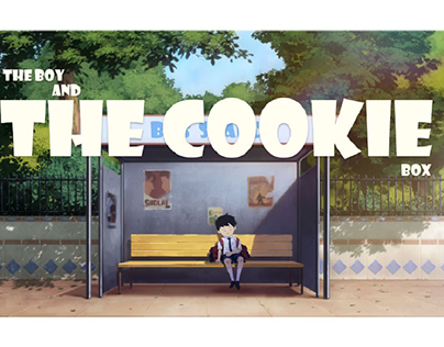 the boy and cookie box