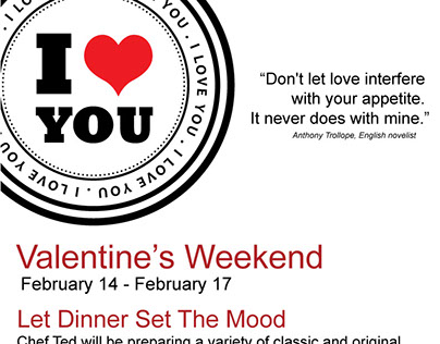 Valentine's Day Poster for Nage Rehoboth Beach