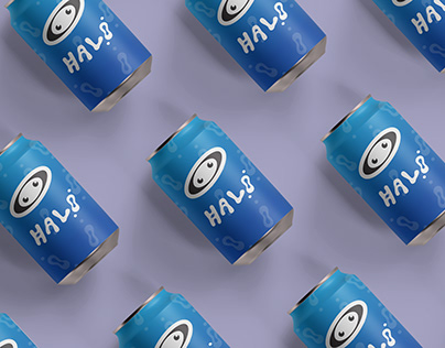 HALO soda concept branding