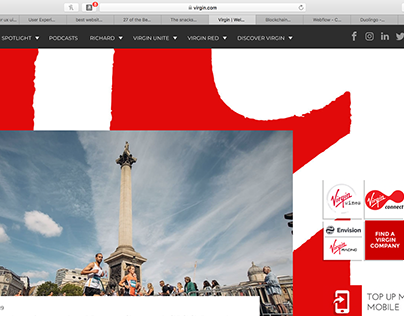 Born Again Virgin - Redesigning Virgin's homepage