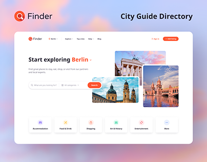 City Guide Website Concept