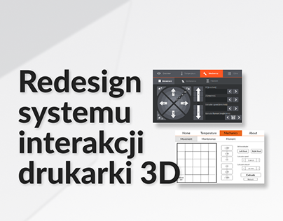 3D Printer interaction system redesign [PL]
