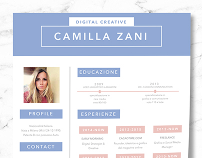 Camilla Zani Cv-Resume