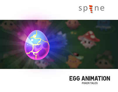 2D egg animation for Poker Tales