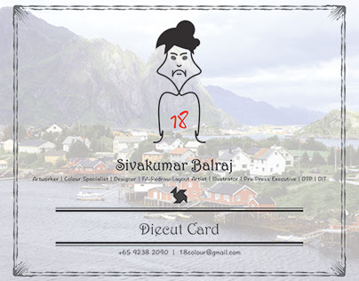 Diecut card with Namecard Holder