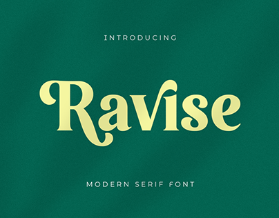 Ravise - Modern Serif Font