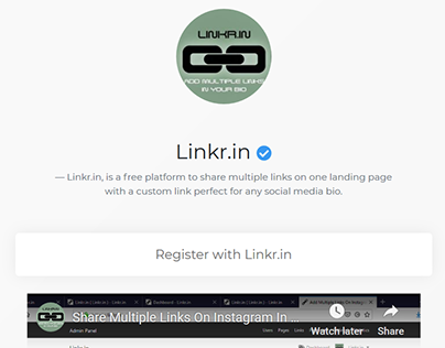 Share Multiple Links On One Landing Page With Linkr.in