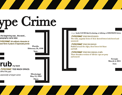 Typographic Type crime