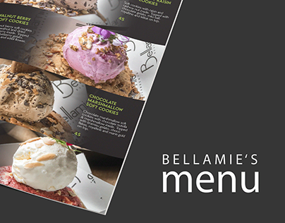 Bellamie's Menu 2023 (Restaurant Book Menu)
