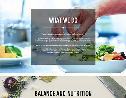 Origin Food Services - WEBSITE DESIGN