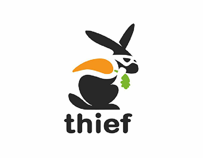 thief carrot logo design