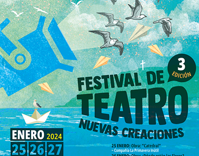 Afiche promocional Festival de Teatro