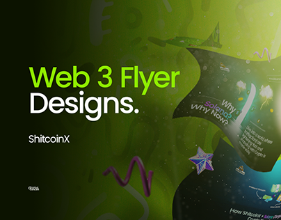 ShitcoinX: Web3 Flyer Designs