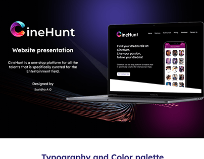 CineHunt Website presentation - Talents platform