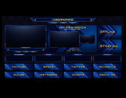 Twitch Overlay full Package