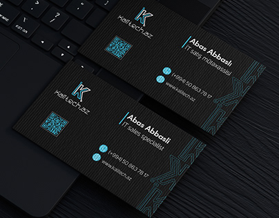 Business Card design | Kalitech | Vizitka dizaynı