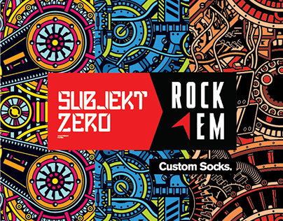 Subjekt Zero // Rock'Em Apparel Custom Socks