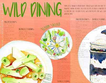 Wild Dining: An Infographic about foraged wild foods