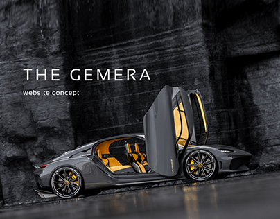Koenigsegg Gemera website concept