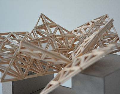 Geo-blossom | Toothpick Sculpture