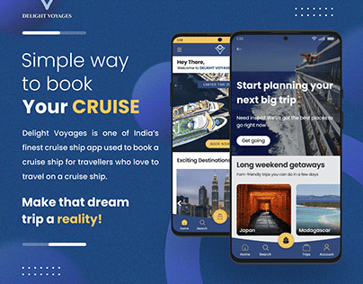 Poster Design - Delight Voyages-Cruise Ship App