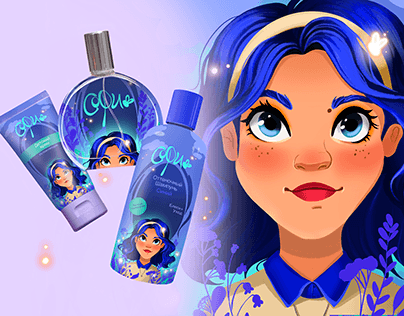 Children's cosmetics. Packaging and character design