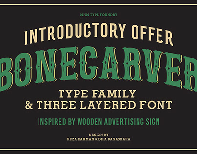 MHM Bonecarver Font Family