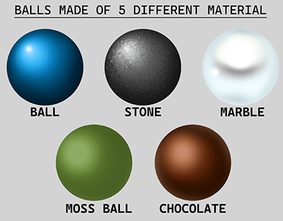 3D Material Balls