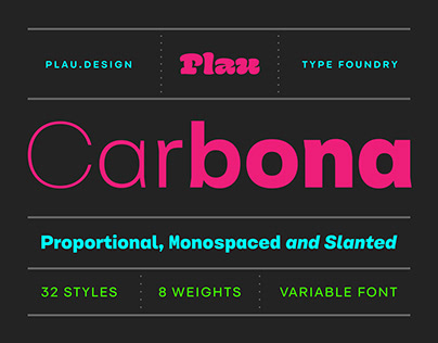 Carbona Typeface