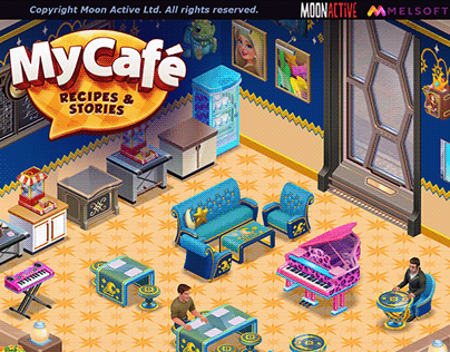 Some gameobjects My Cafe: