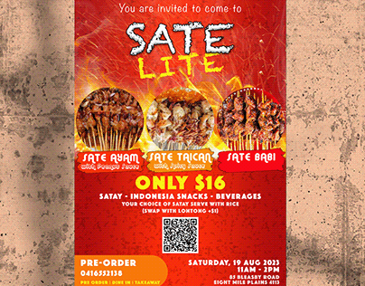 SATE LITE | Food Poster