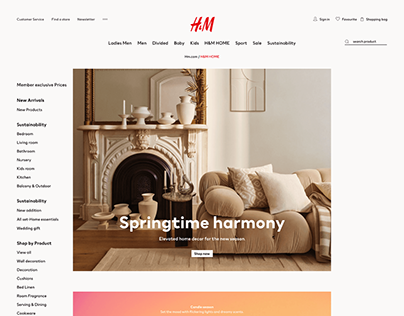 Daily Challenge | Day 6 | H&M home page