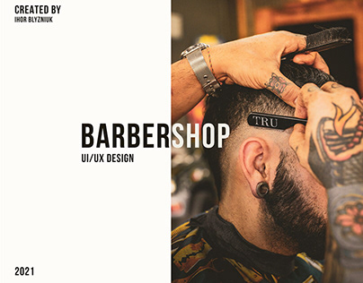 Barbershop Landing page design