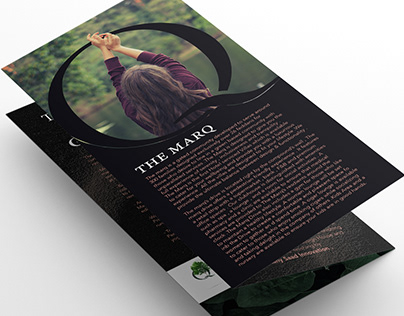 brochure design for THE MARQ compound