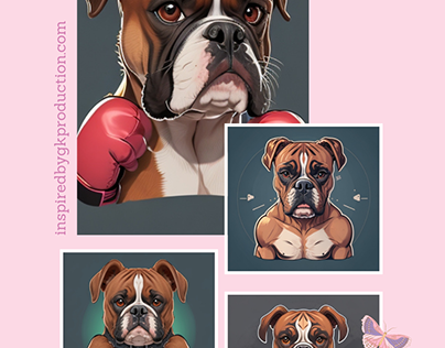 Vibrant Boxer Dog Twitch Emote Design | Stand on Twitch