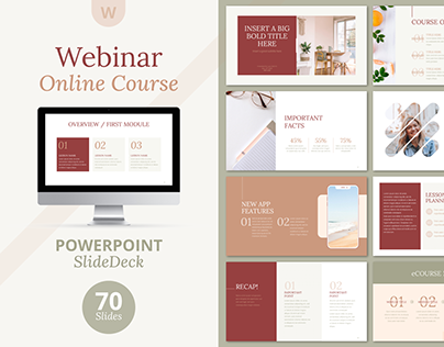 SlideDeck Webinar Course - Powerpoint Template
