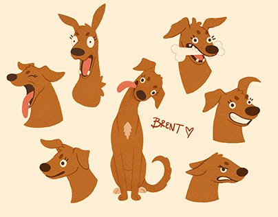 Cartoon Dog Character Design