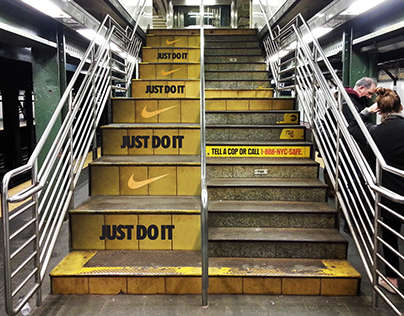 NIKE - Double height of stairs