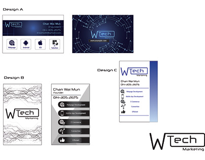 W Tech Namecard Design