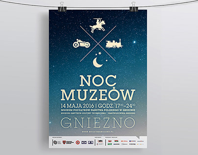 Graphic design for The Night of Museums in Gniezno 2016