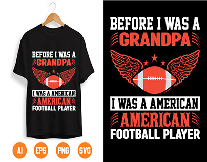 American Football T-shirt Design